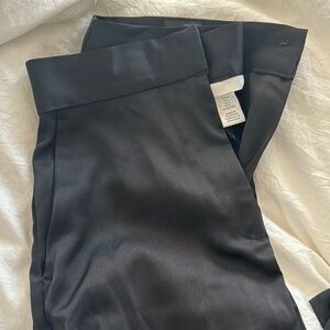 H&M Black Satin Pants